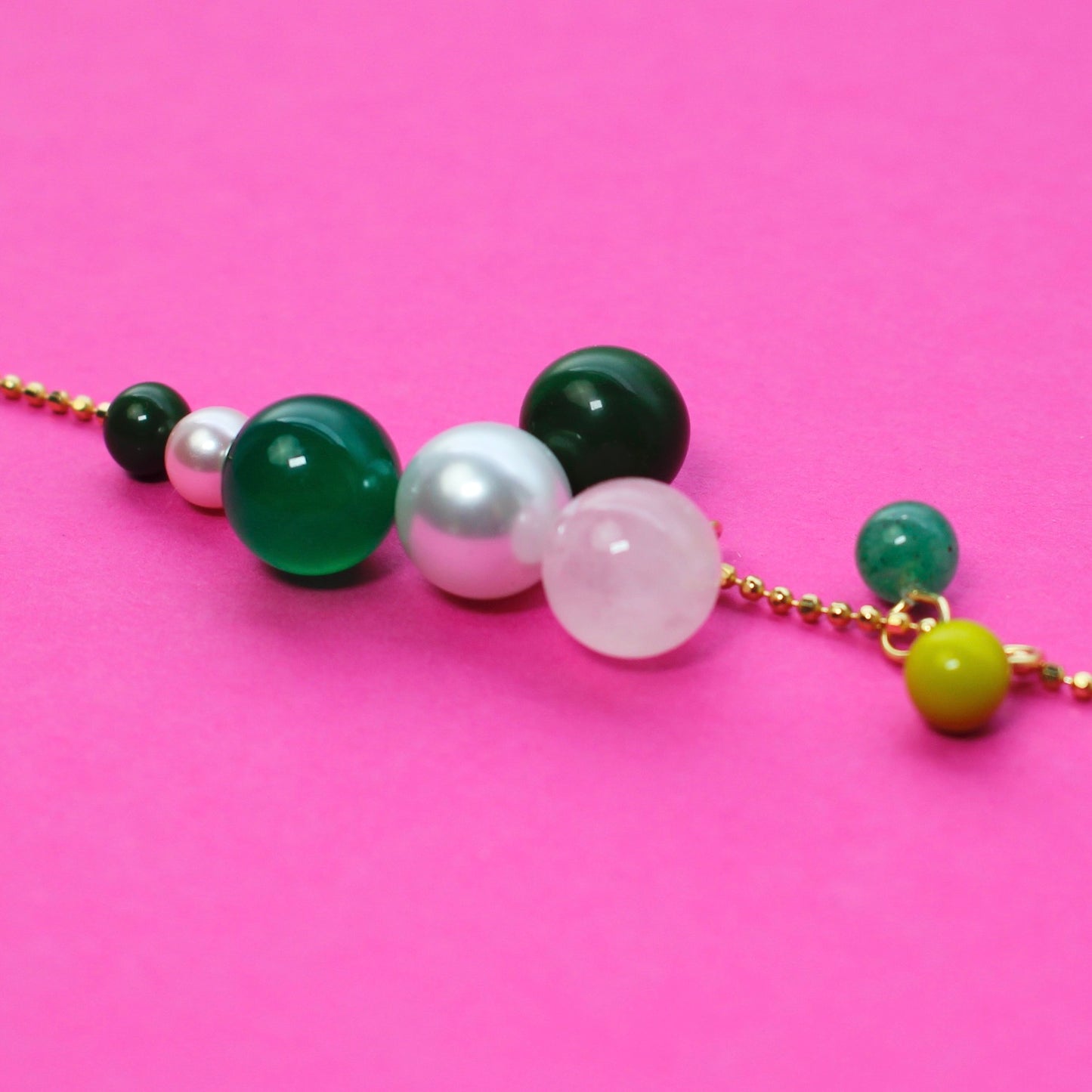 Goldkette mit 7 variablen Anhängern "HOPE" von baBa jewellery for happiness