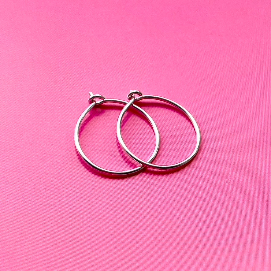 Silber Creolen 15mm BaBa jewellery for happiness