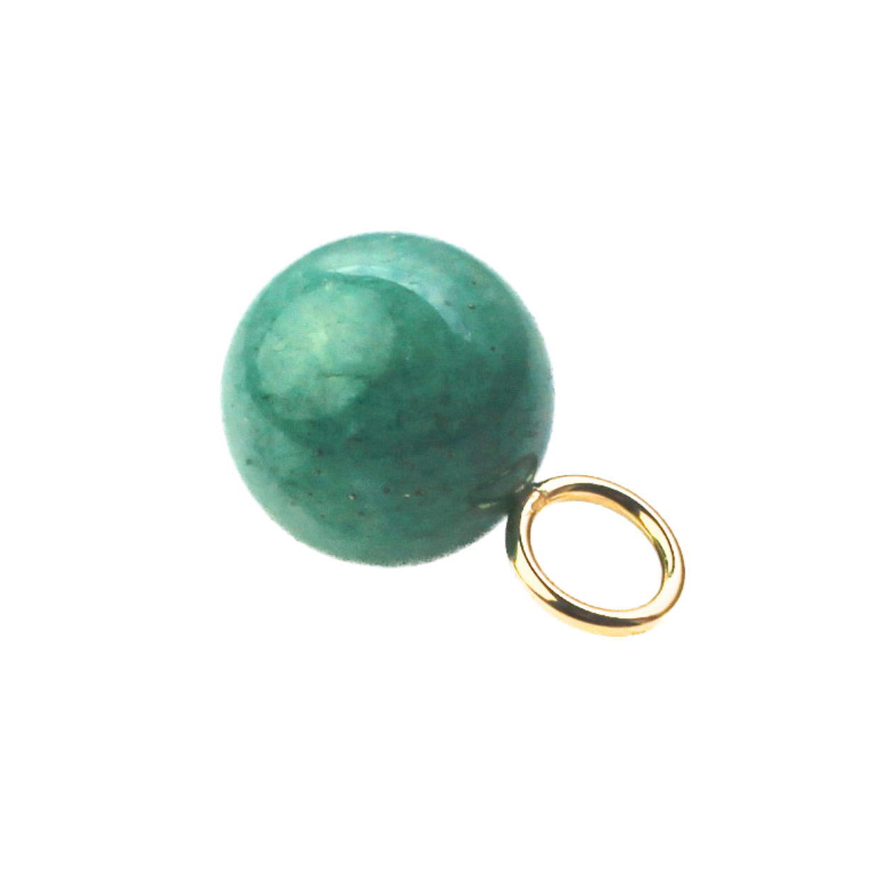 Anhänger mit Edelsteinkugel 14 mm/ verschiedene Steine