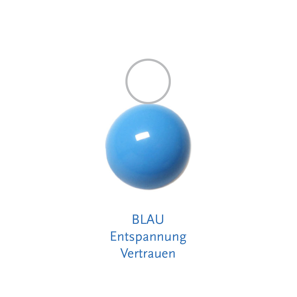 Glaskugel blau 6mm BaBa jewellery
