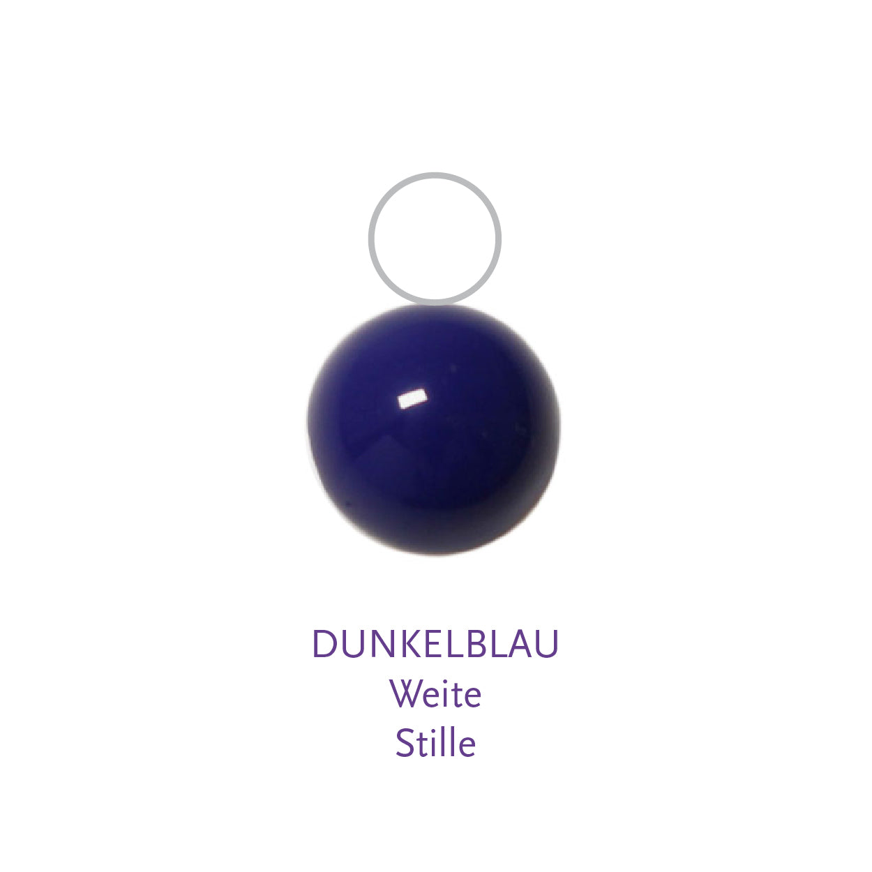 Glaskugel dunkelblau 6mm BaBa jewellery