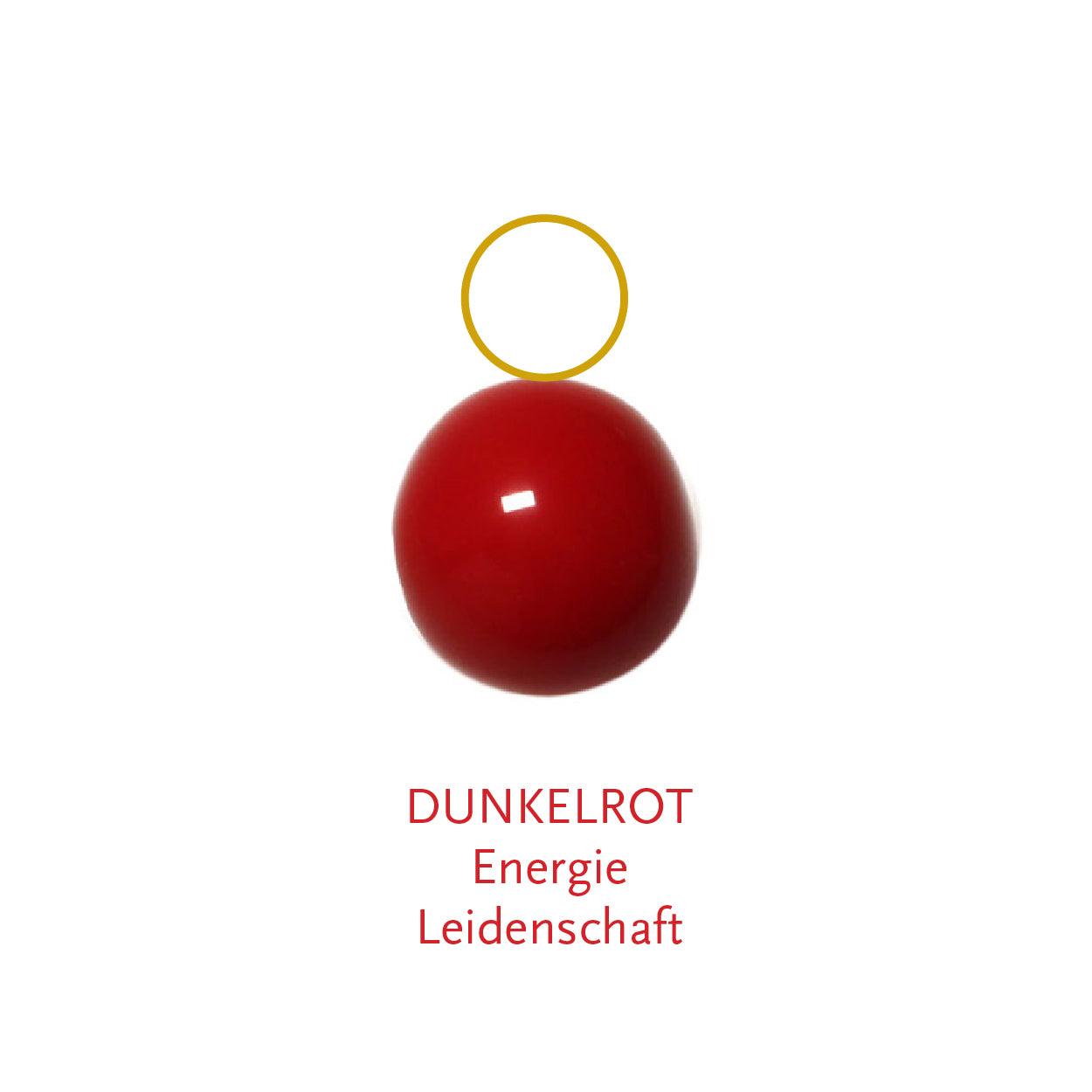 Glaskugel dunkelrot 6mm Anhänger BaBa jewellery