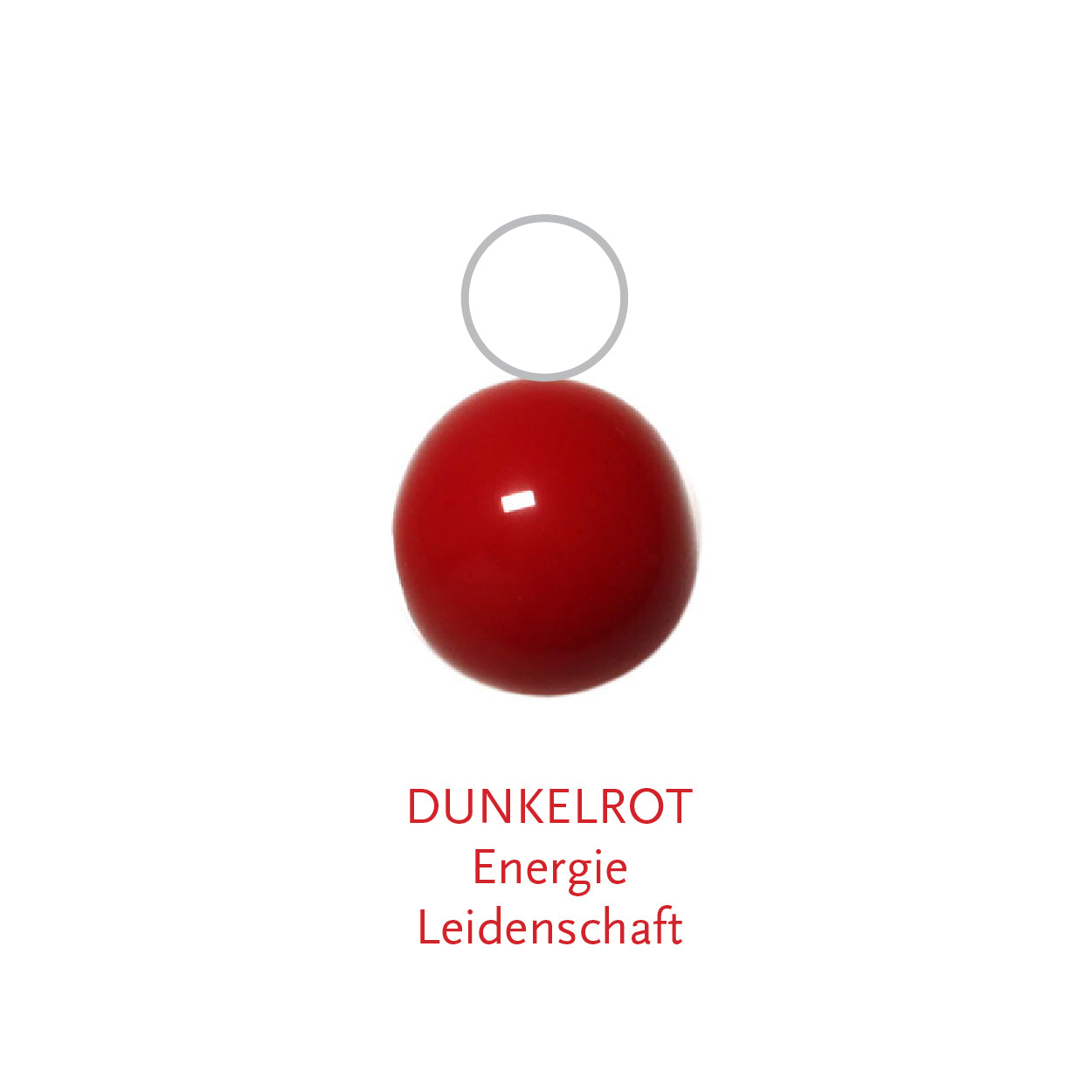 Glaskugel dunkelrot 6mm BaBa jewellery