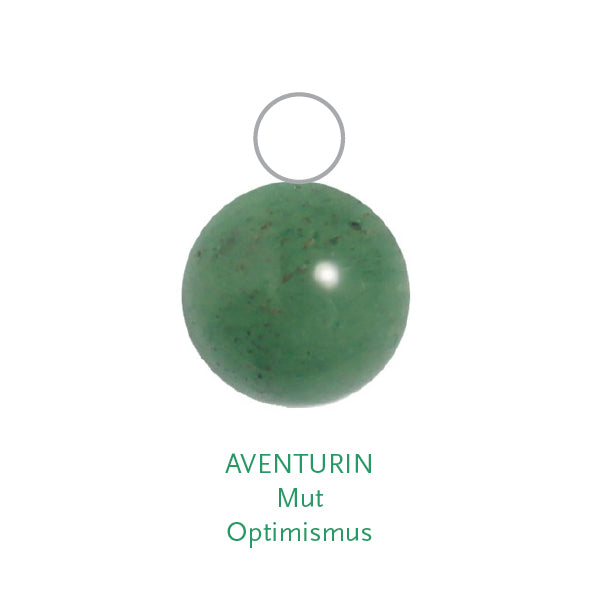 Edelstein Kugelanhänger Aventurin 10mm BaBa jewellery