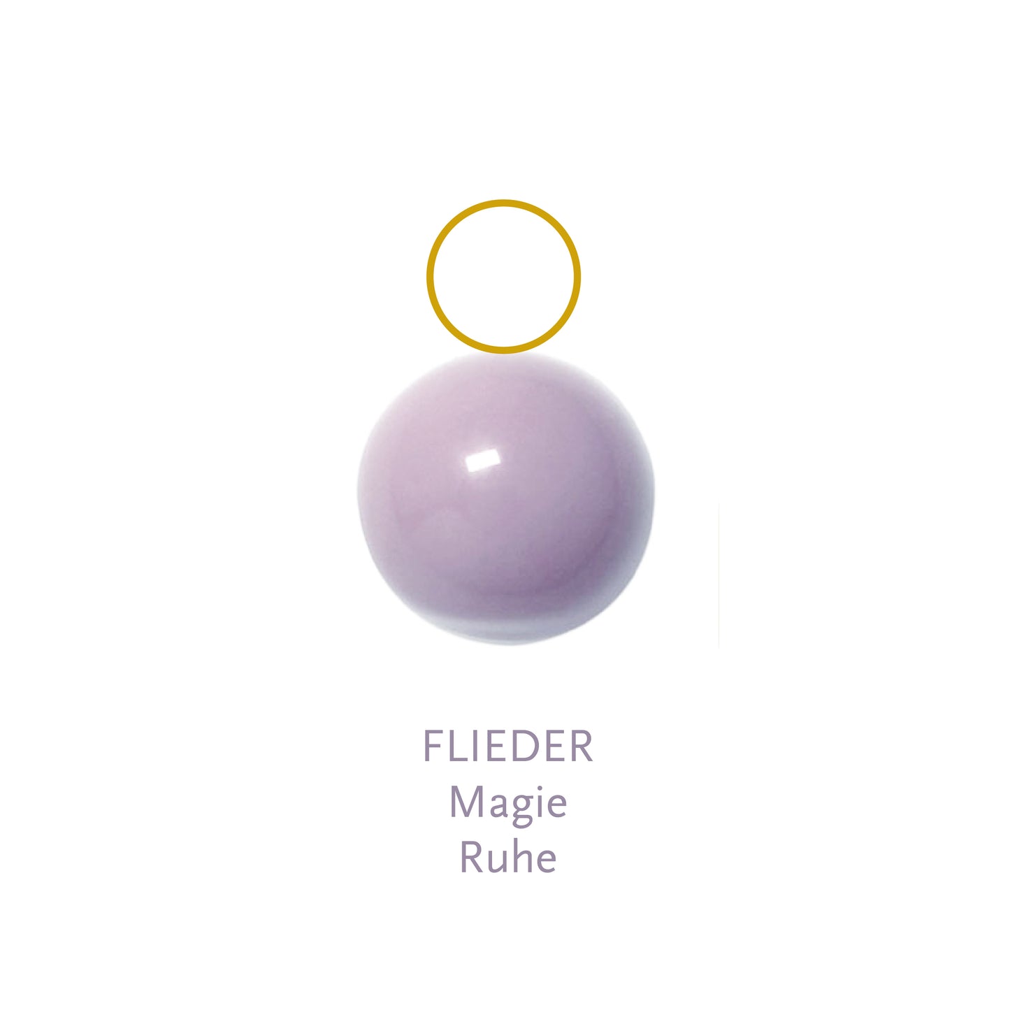 Flieder 6mm Goldöse BaBa jewellery for happiness