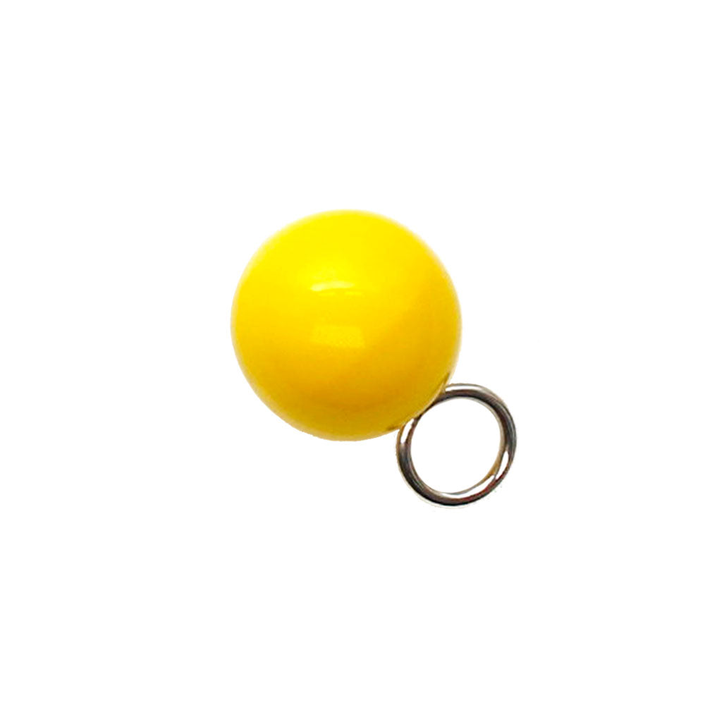 Glaskugel 14mm gelb BaBa jewellery for happiness