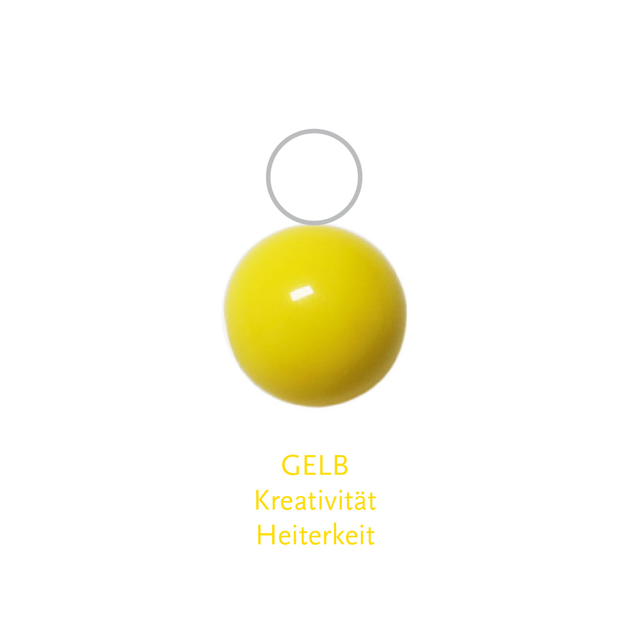 Glaskugel gelb 6mm BaBa jewellery