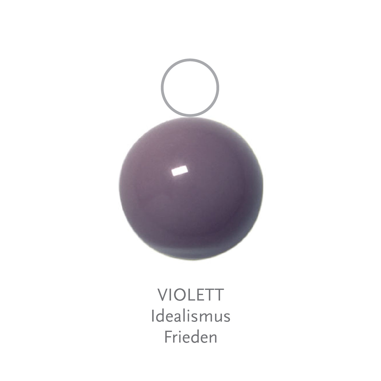 Glaskugel violett 10mm BaBa jewellery