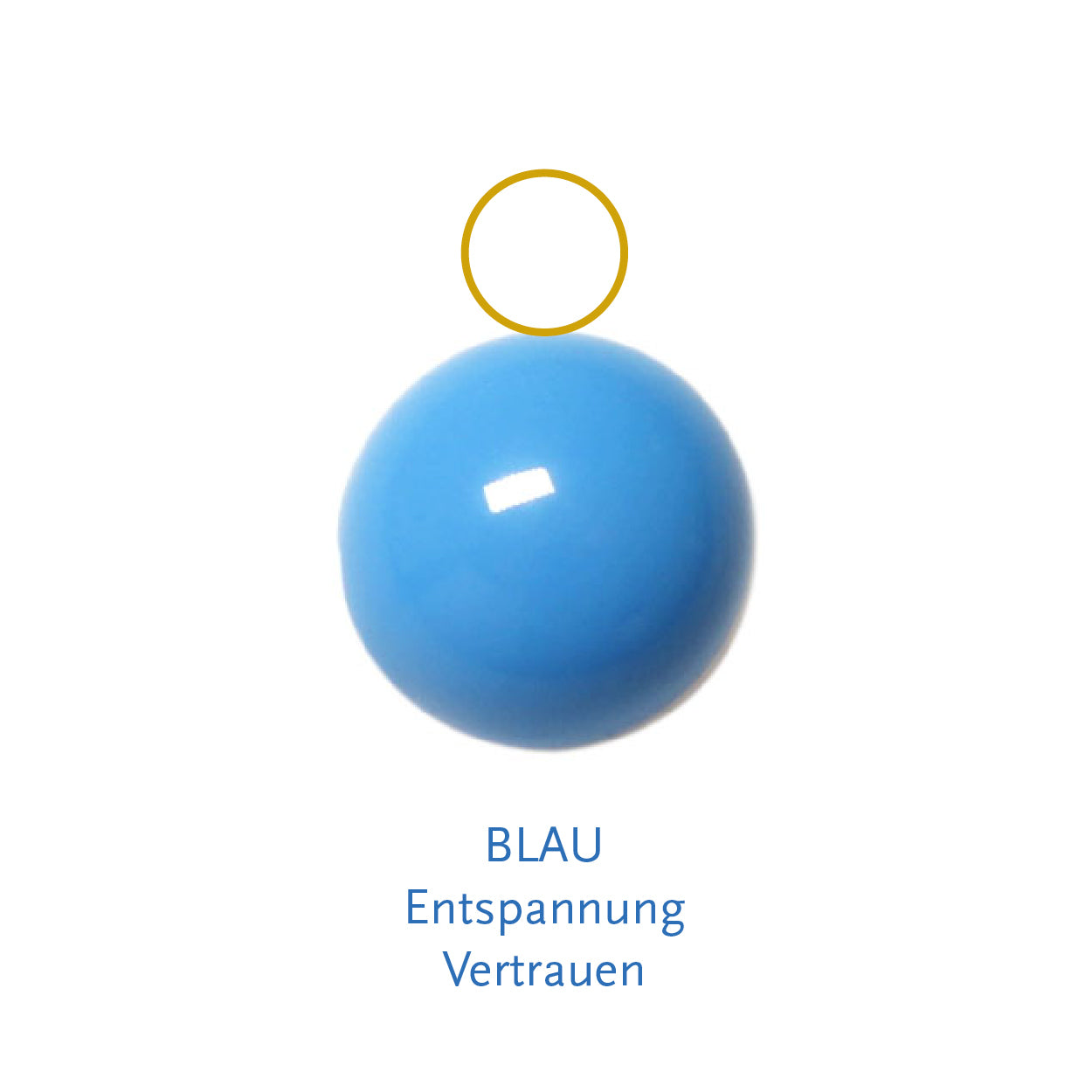 Glaskugel blau 10mm BaBa jewellery