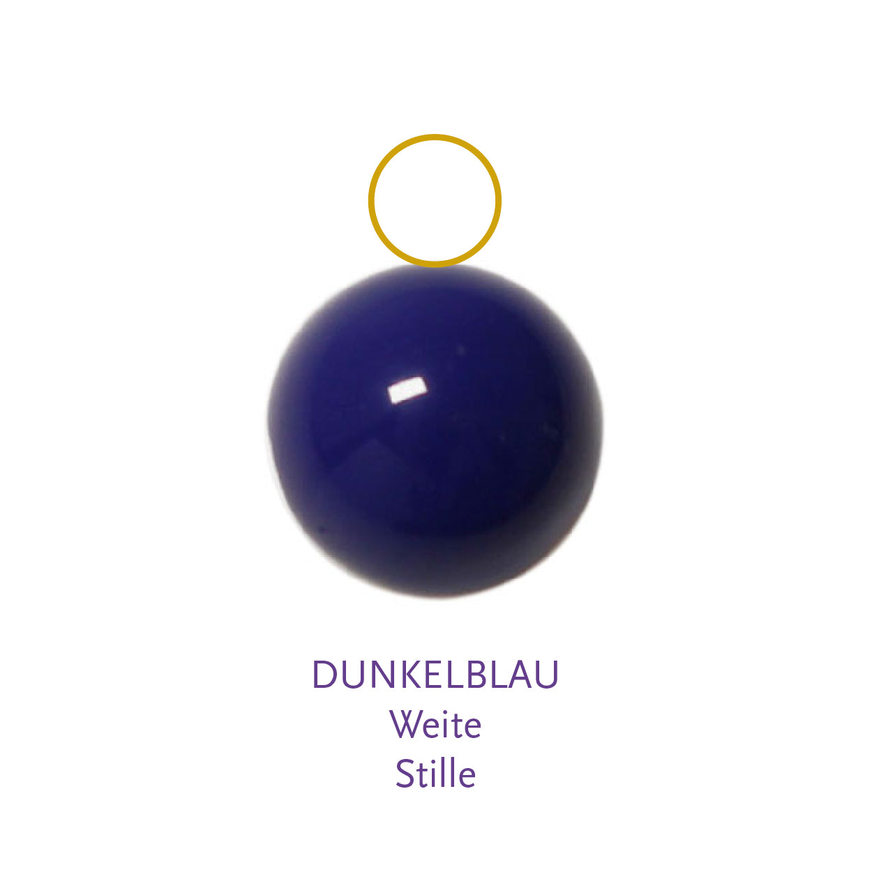 Glaskugel dunkelblau 10mm BaBa jewellery