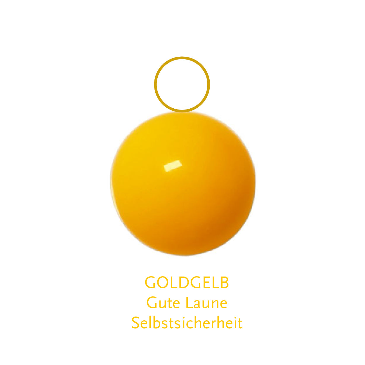 Glaskugel goldgelb 10mm BaBa jewellery