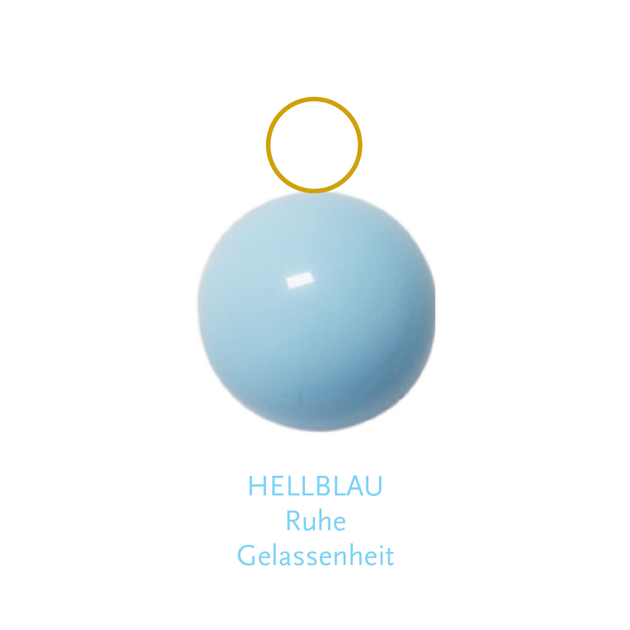 Glaskugel hellblau 10mm BaBa jewellery