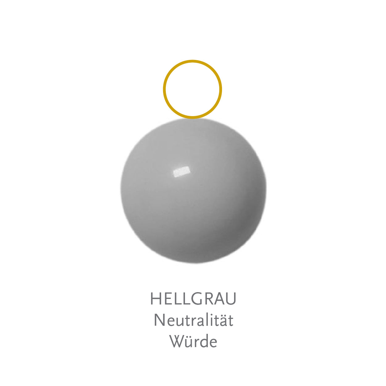 Glaskugel hellgrau 10mm BaBa jewellery