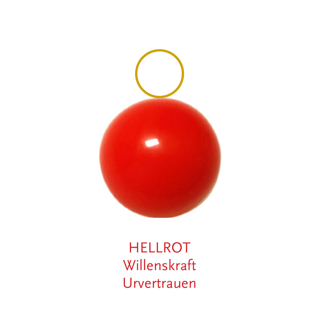 Glaskugel hellrot 10mm BaBa jewellery