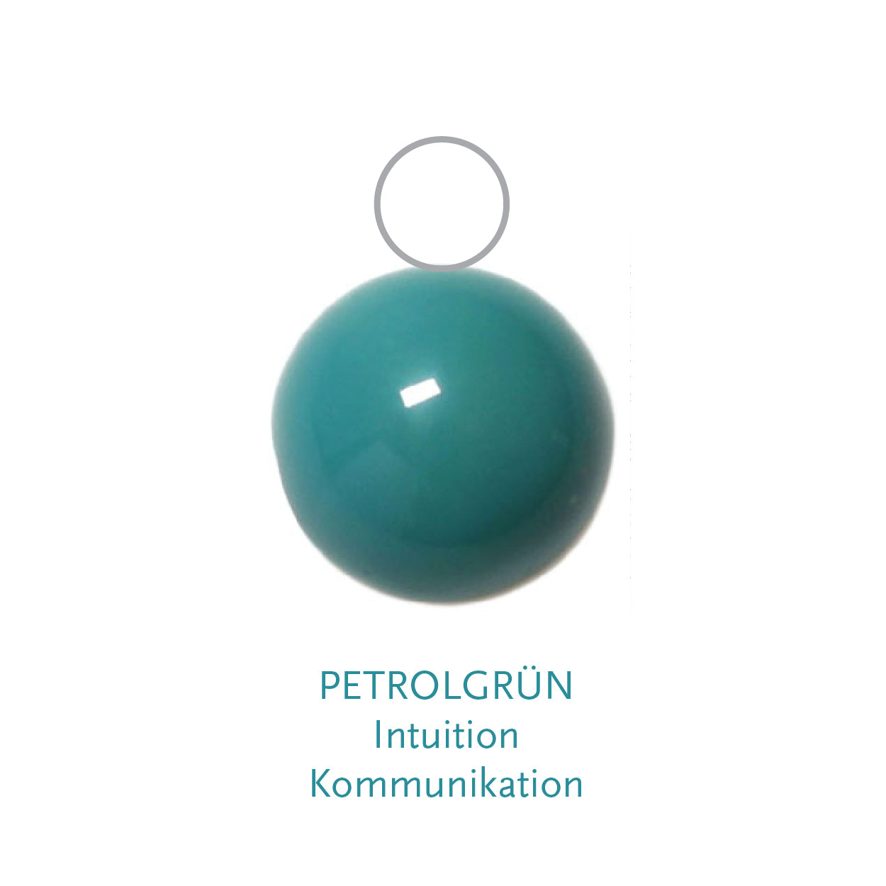 Glaskugel petrongrün 10mm BaBa jewellery