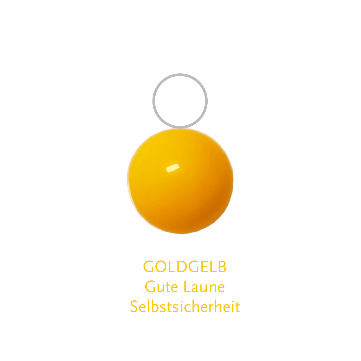 Glaskugel goldgelb 10mm BaBa jewellery