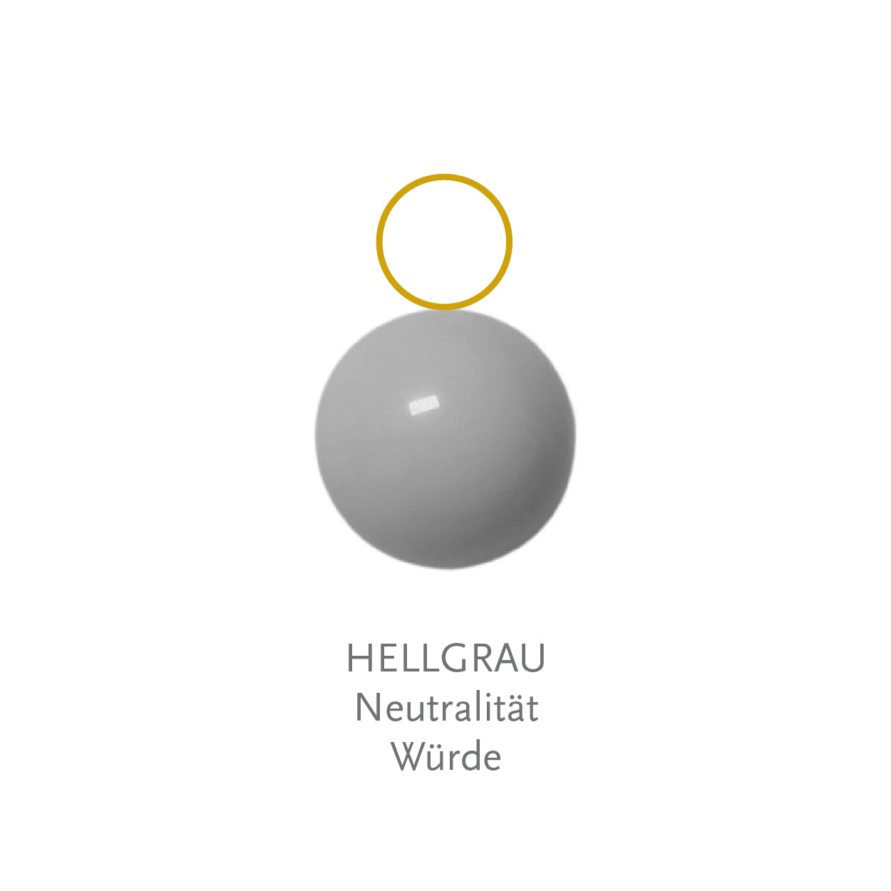 Glaskugel hellgrau 6mm Anhänger BaBa jewellery