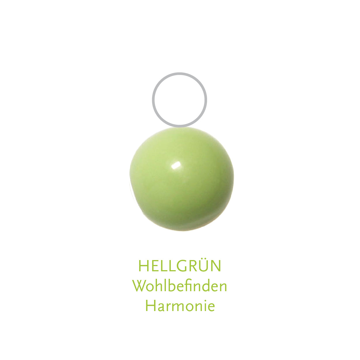 Glaskugel hellgrün 6mm BaBa jewellery