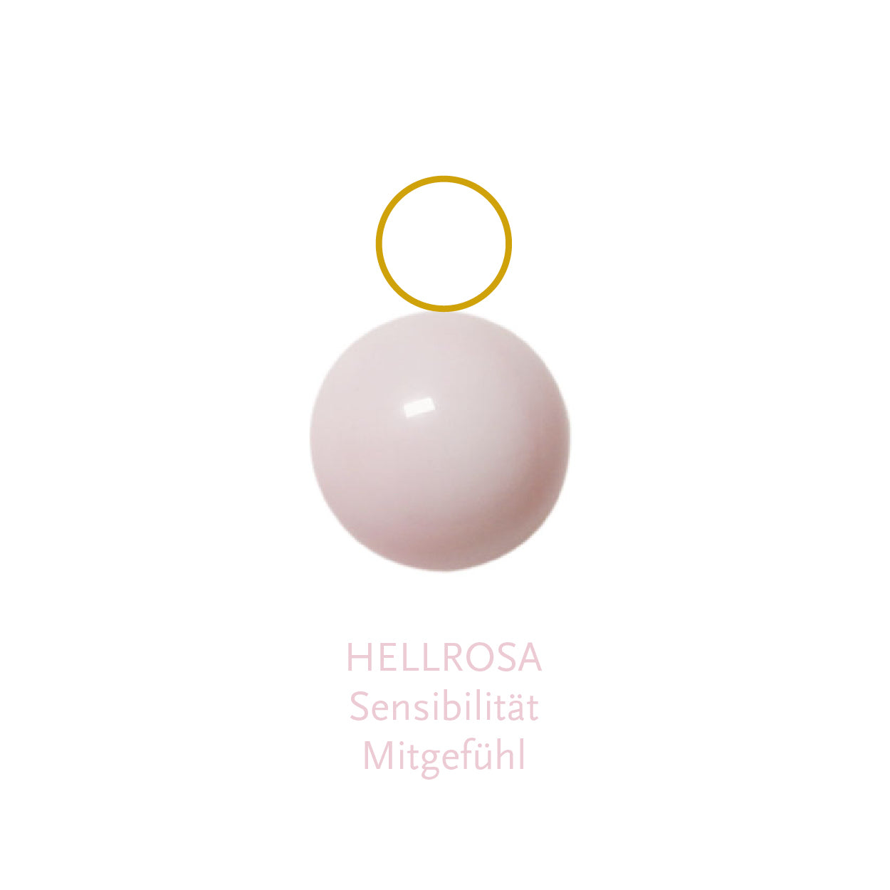 Glaskugel hellrosa 6mm Anhänger BaBa jewellery