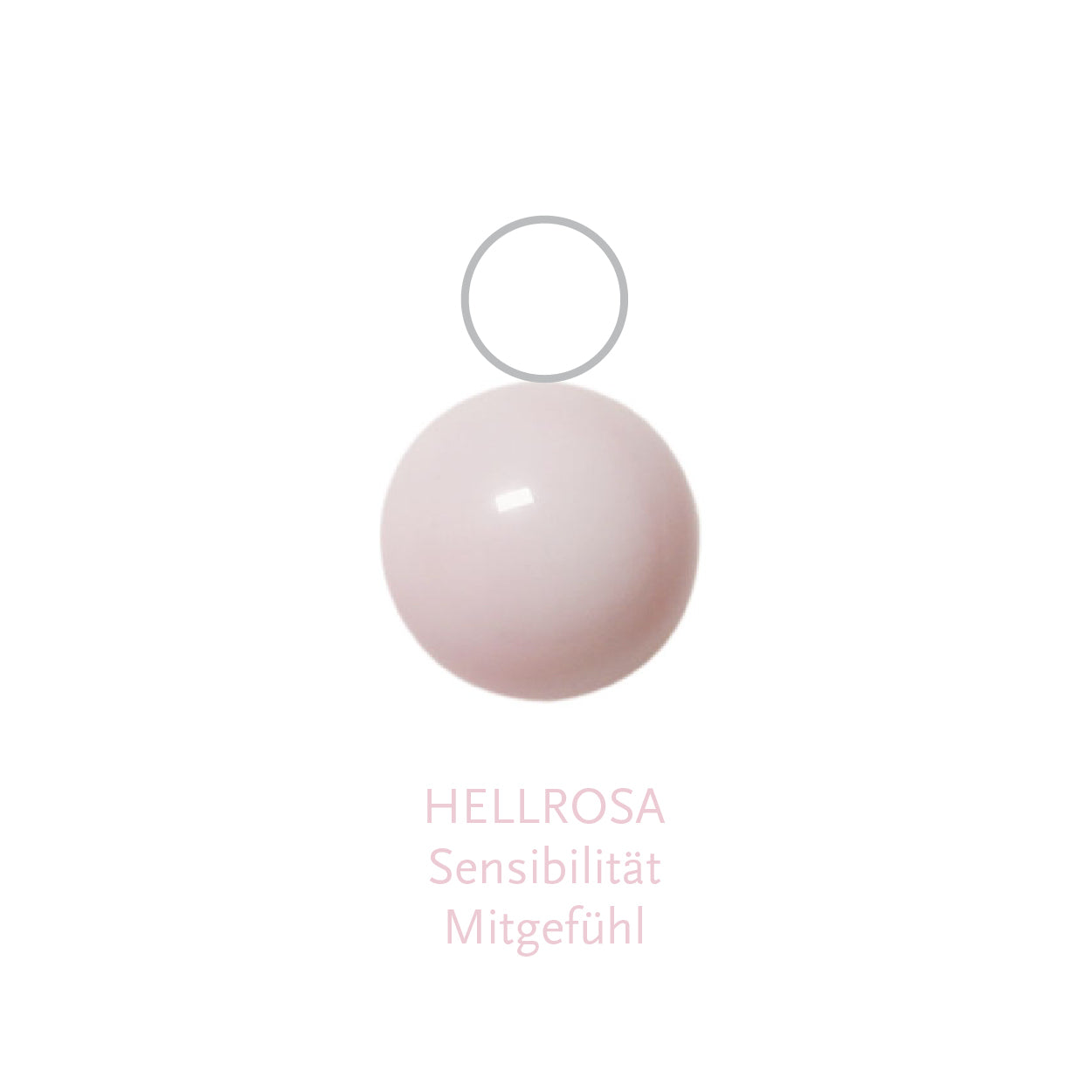 Glaskugel hellrosa 6mm Anhänger BaBa jewellery