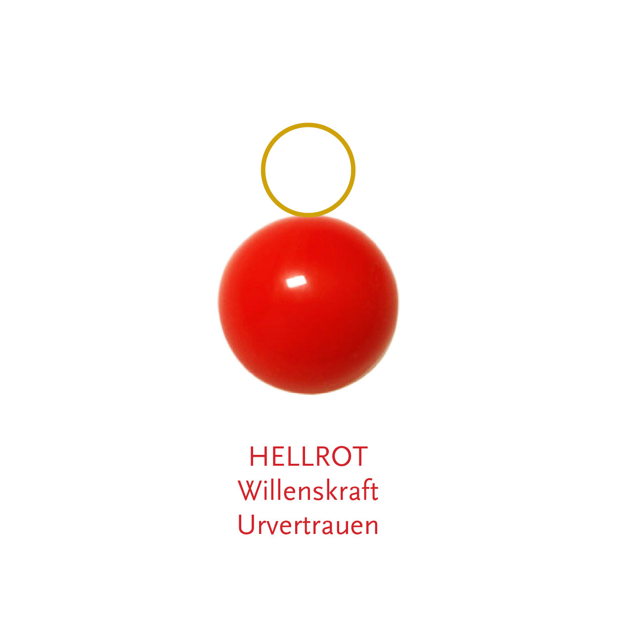 Glaskugel hellrot 6mm BaBa jewellery