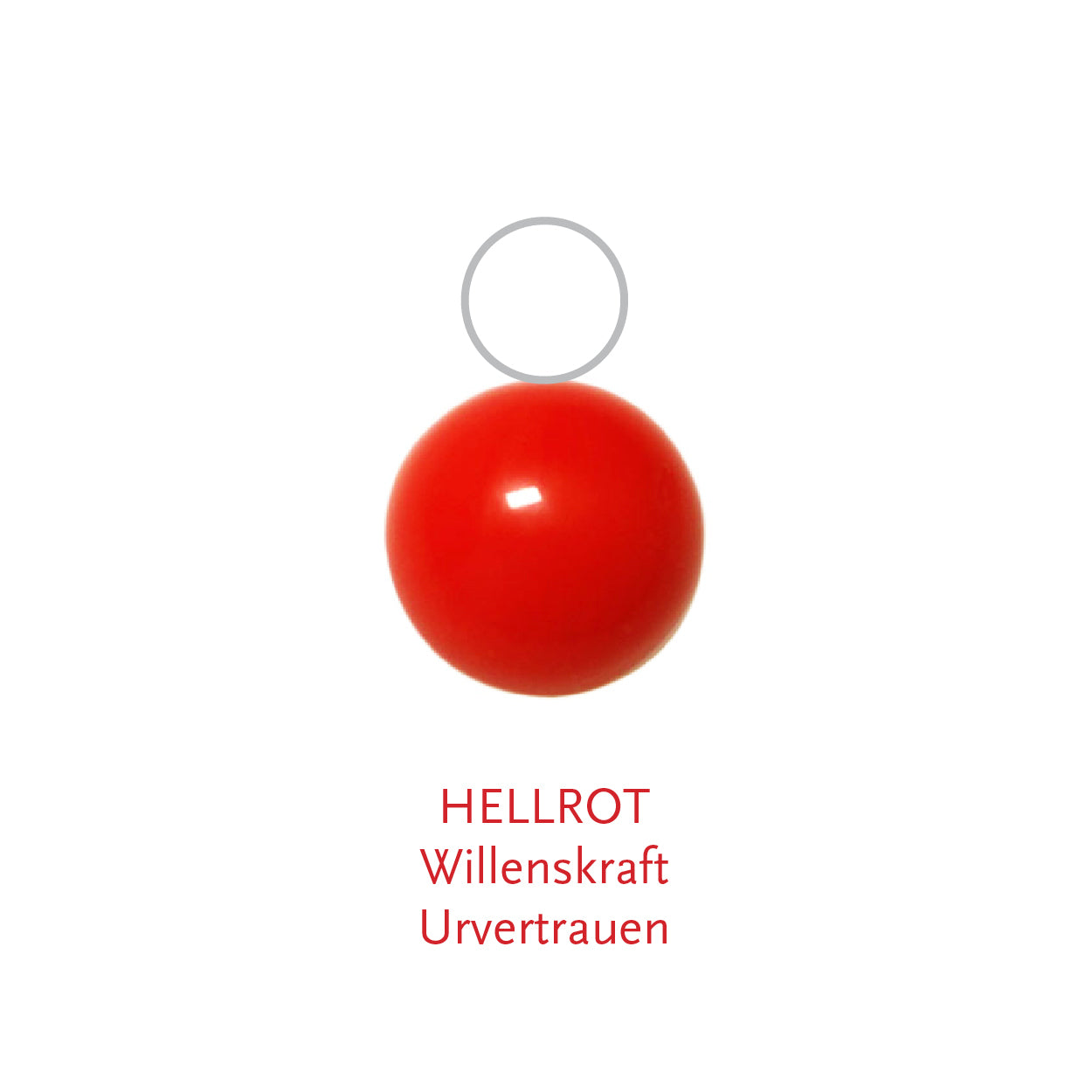 Glaskugel hellrot 6mm BaBa jewellery
