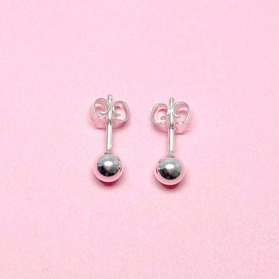 Ohrstecker Silberkugel 5mm BaBa jewellery for happiness