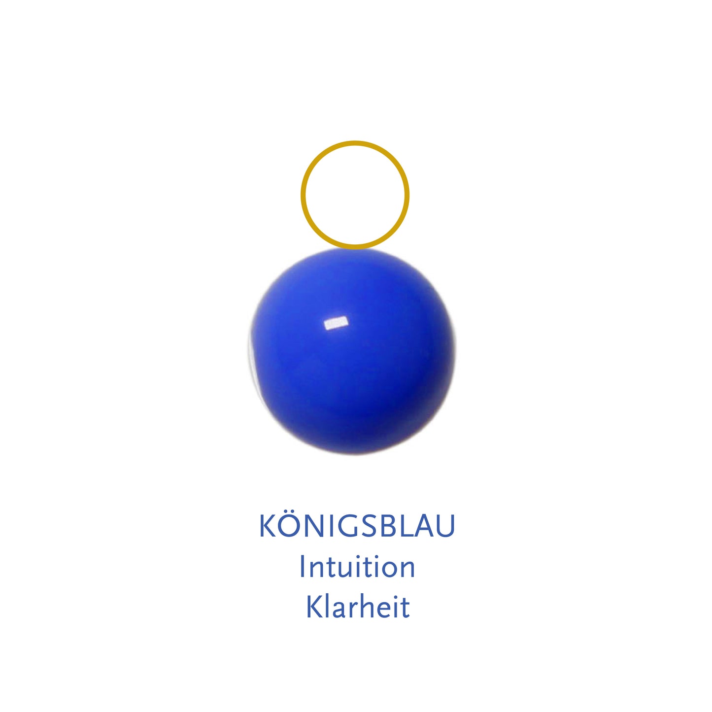 Königsblau 6mm Goldöse BaBa jewellery for happiness