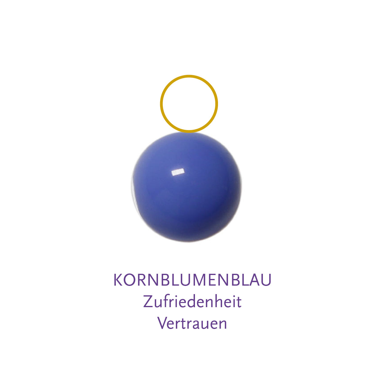 Glaskugel kornblumenblau 6mm BaBa jewellery