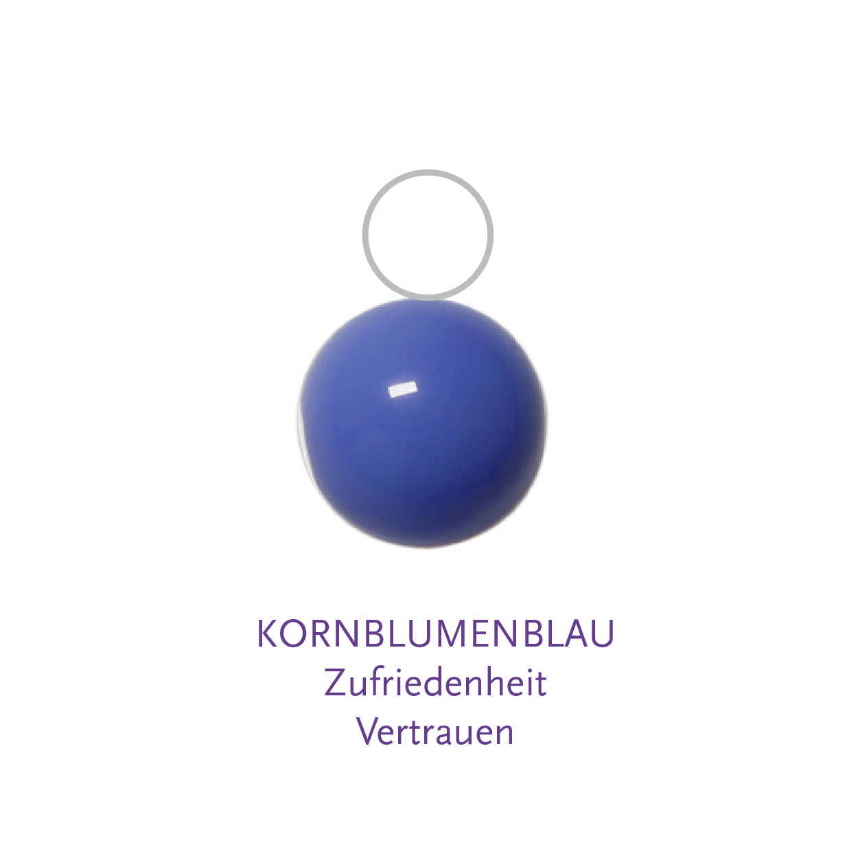 Glaskugel kornblumenblau 6mm BaBa jewellery