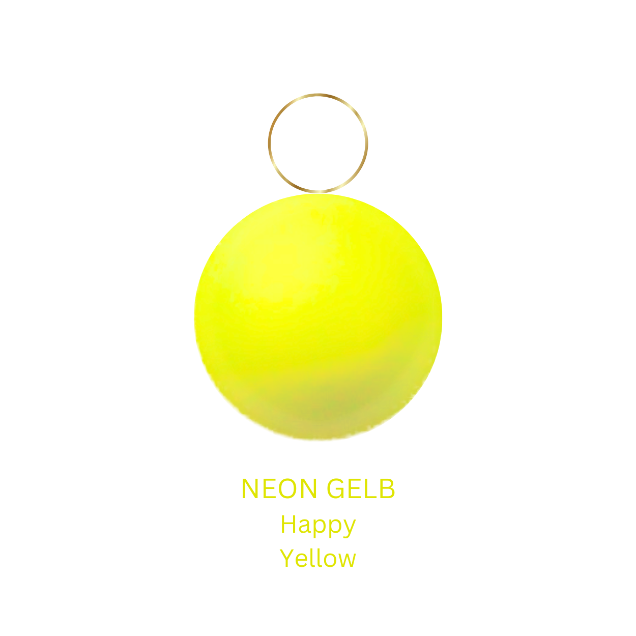 Anhänger mit Neonkugel in verschiedenen Farben 10mm