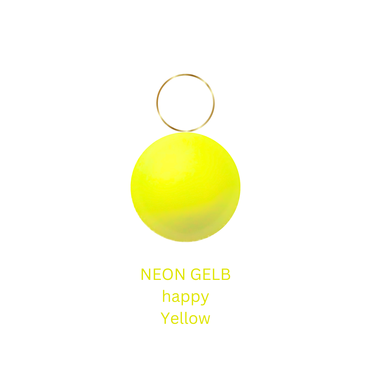 Anhänger mit Neonkugel in verschiedenen Farben 6mm