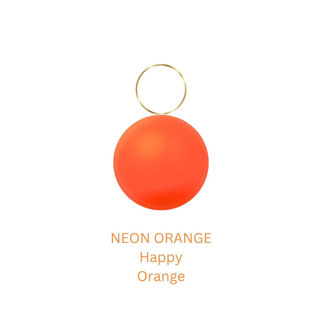 Anhänger mit Neonkugel in verschiedenen Farben 6mm