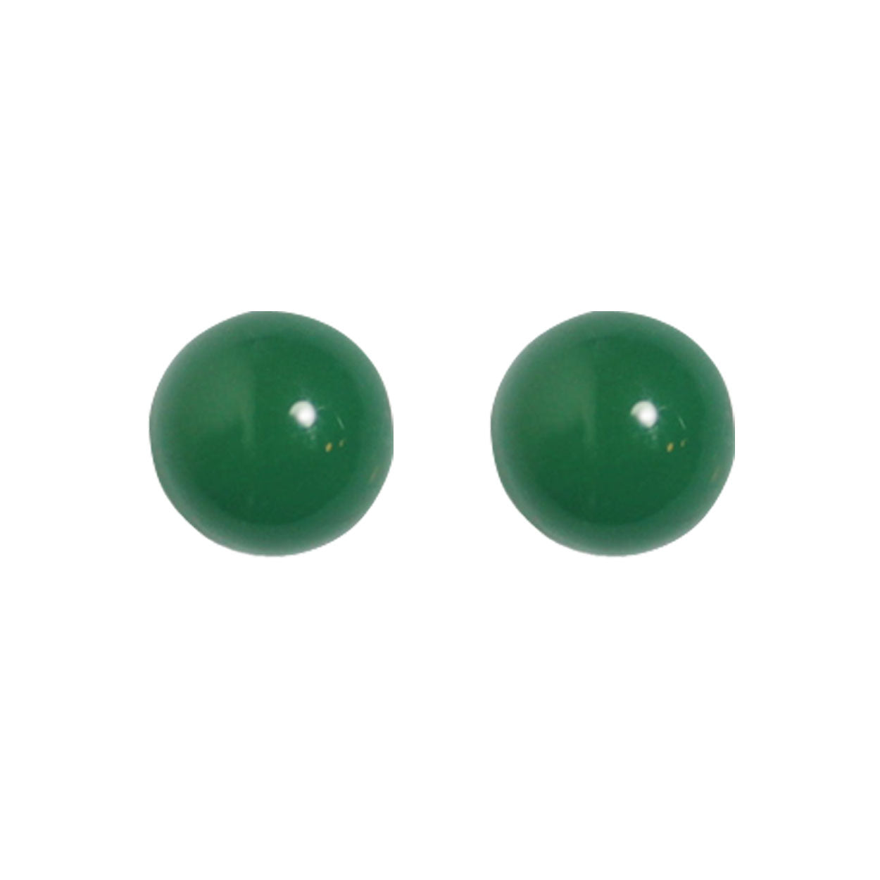 Ohrstecker Achat Grün 6mm BaBa jewellery for happiness