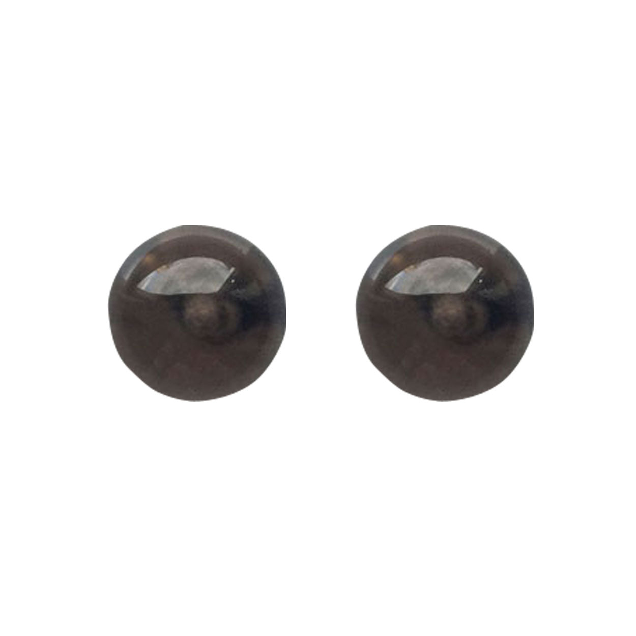 Ohrstecker Rauchquarz 6mm BaBa jewellery for happiness