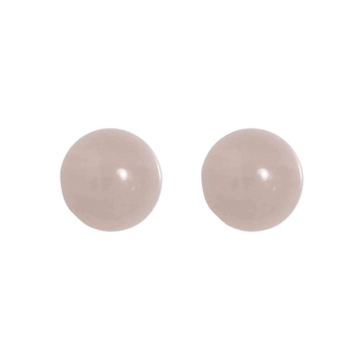 Ohrstecker Rosenquarz 6mm BaBa jewellery for happiness