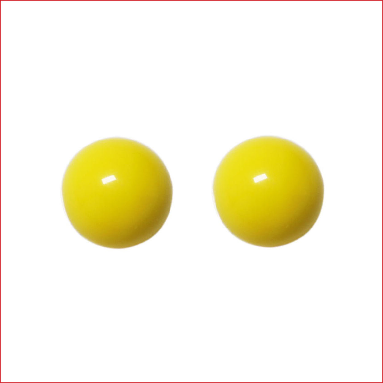 Ohrstecker 6mm gelb BaBa jewellery for happiness