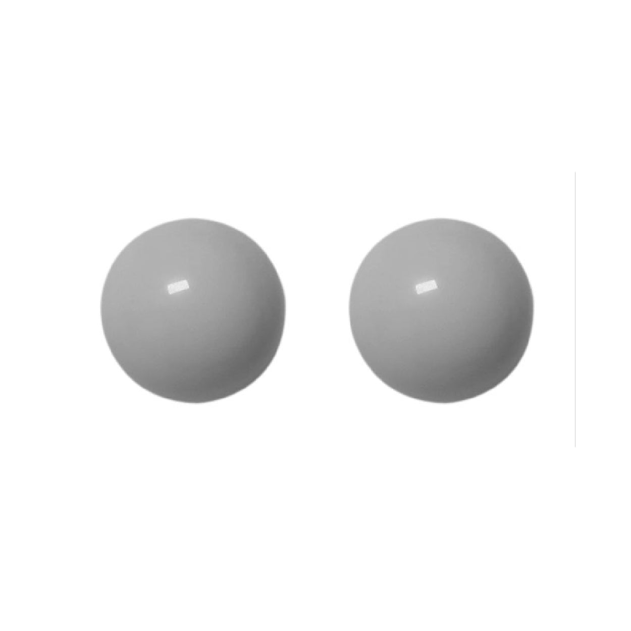 Ohrstecker 6mm hellgrau BaBa jewellery for happiness
