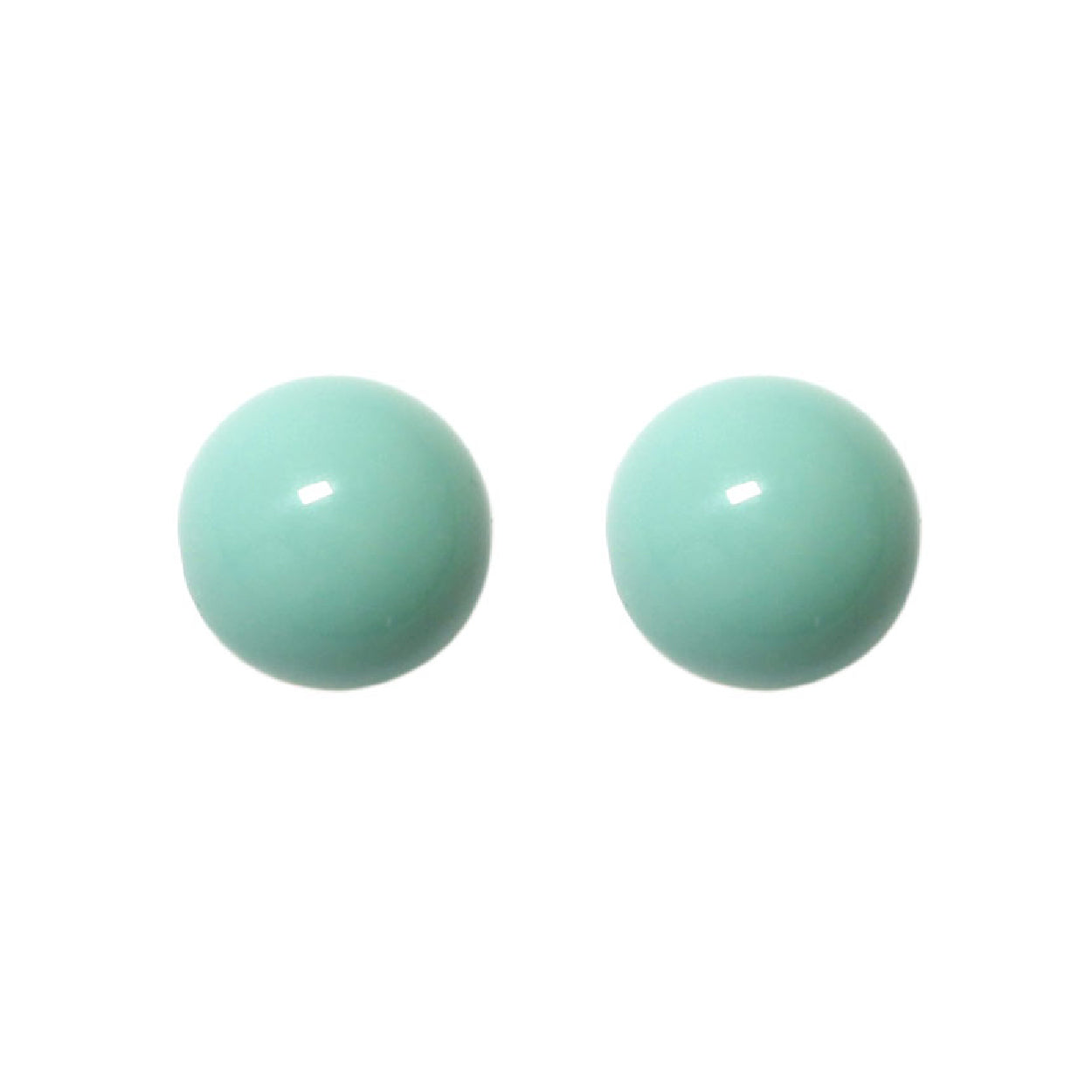 Ohrstecker 6mm türkisgrün BaBa jewellery for happiness