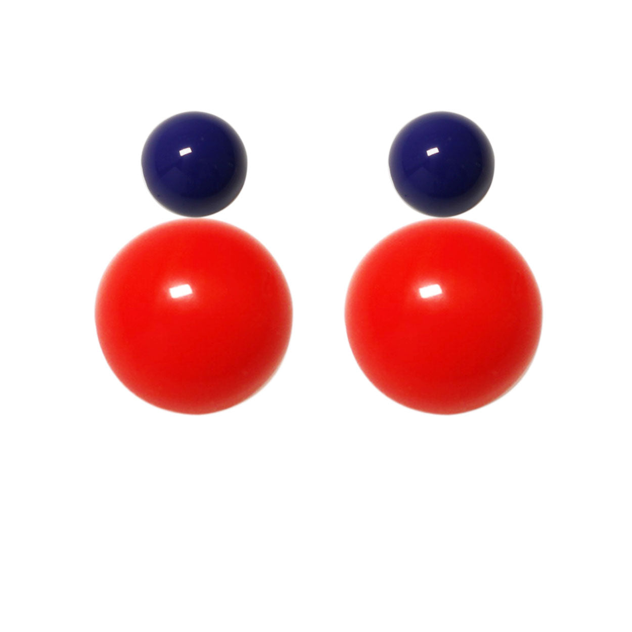 Ohrstecker-dunkelblau-hellrot BaBa jewellery for happiness