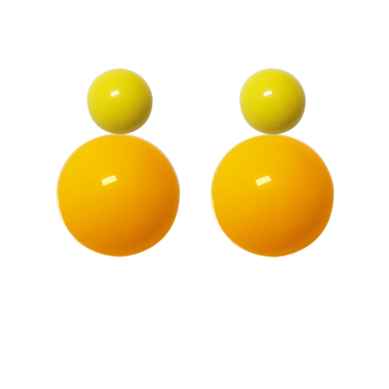 Ohrstecker-gelb-goldgelb BaBa jewellery for happiness