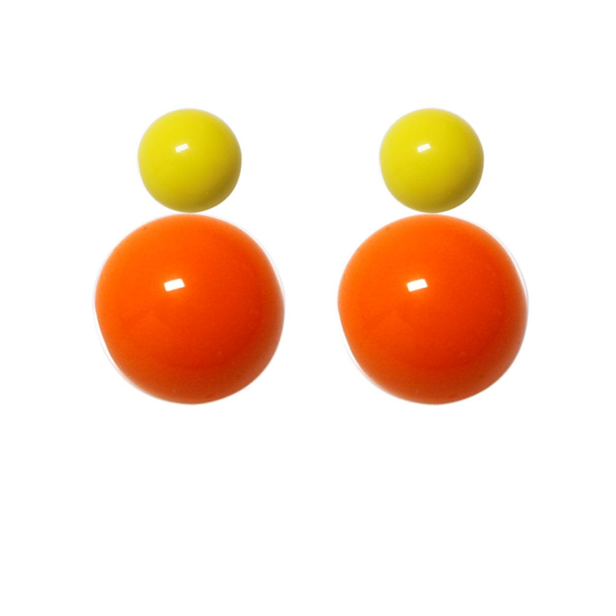 Ohrstecker-gelb-orange BaBa jewellery for happiness