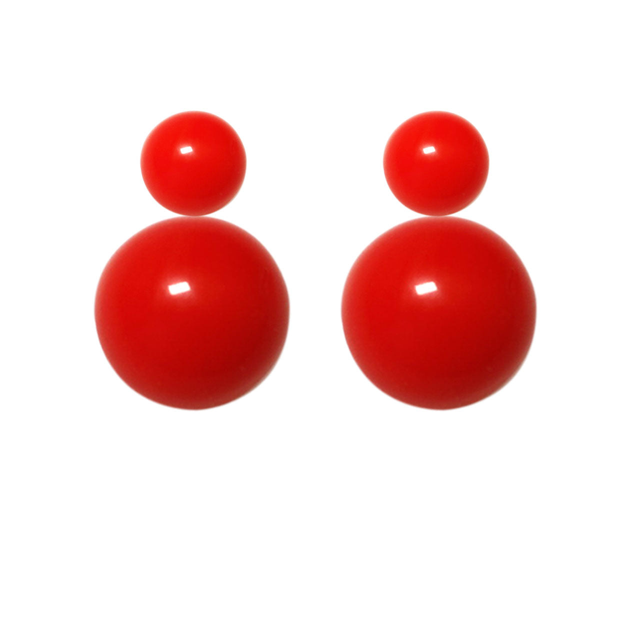 Ohrstecker-hellrot-rot BaBa jewellery for happiness