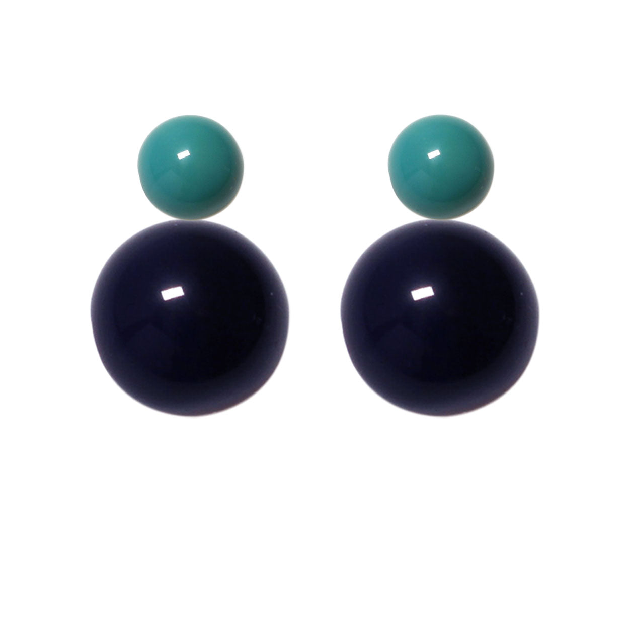 Ohrstecker-petrol-nachtblau BaBa jewellery