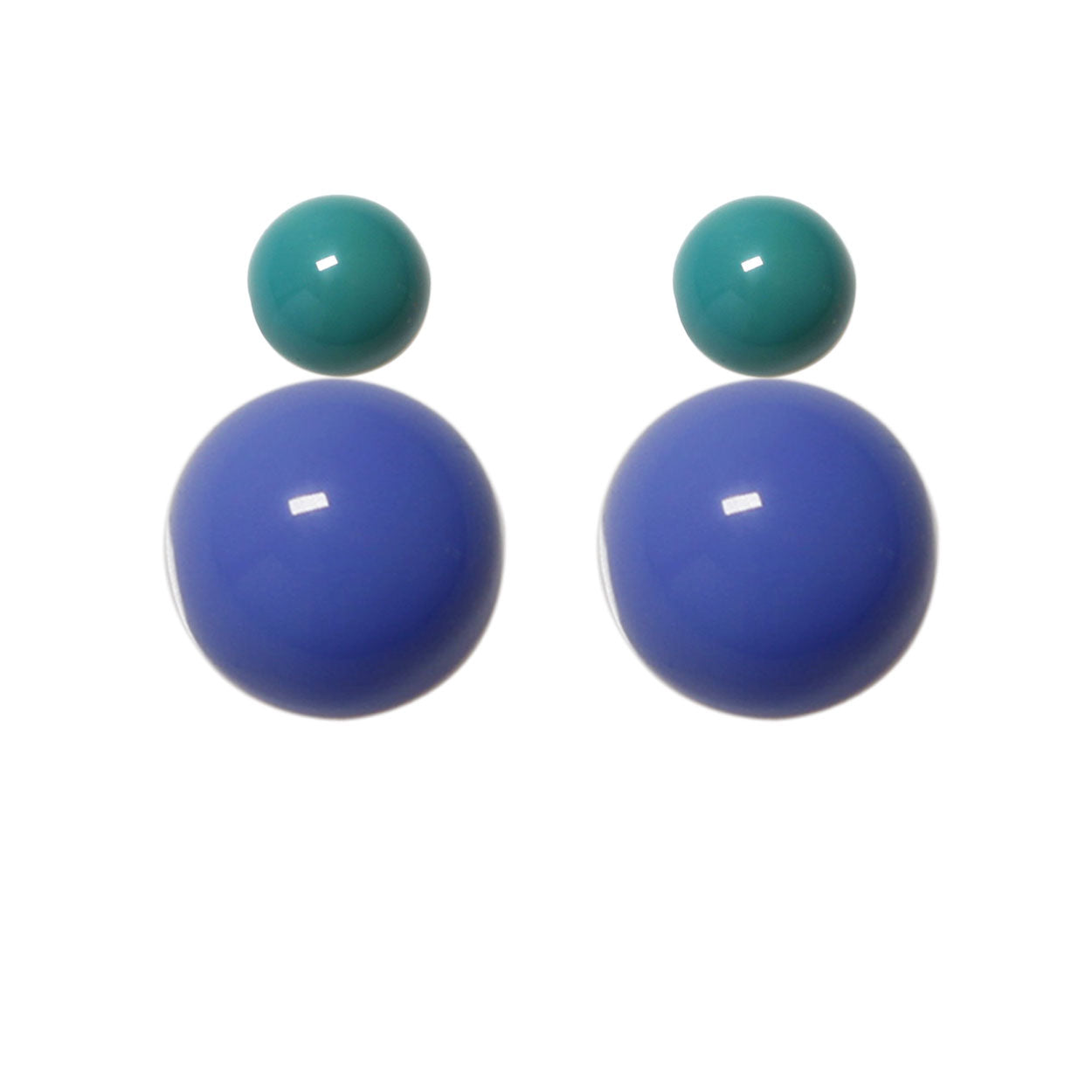 Ohrstecker-petrolgrün-kornblumenblau BaBa jewellery