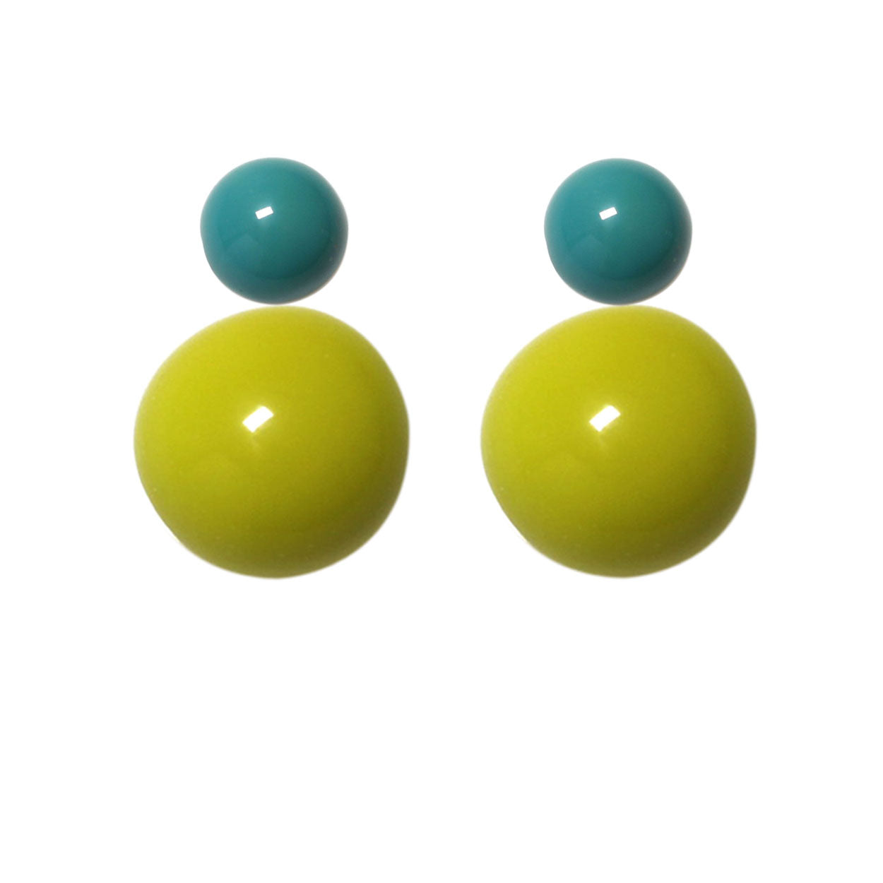 Ohrstecker-petrolgrün-moosgrün BaBa jewellery