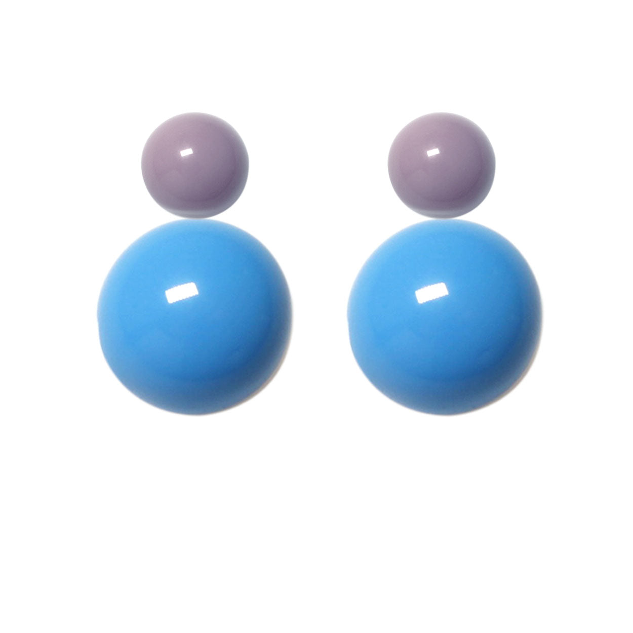 Ohrstecker-violett-blau BaBa jewellery