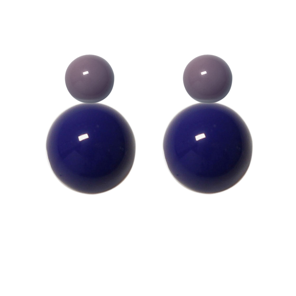 Ohrstecker-violett-dunkelblau BaBa jewellery