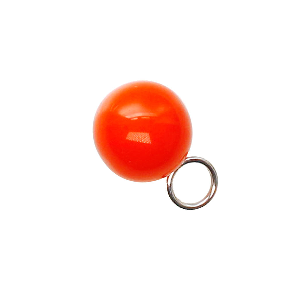 Glaskugel 14mm orangerot BaBa jewellery for happiness