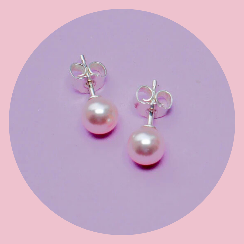 Ohrstecker Perlenglanz 6 mm